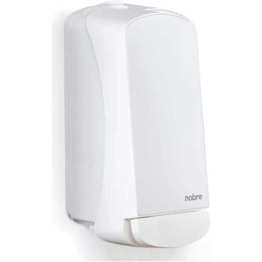 Imagem de Dispenser Saboneteira Suporte Alcool Shampoo Espuma Com Reservatório 800ml Select Inox Branca