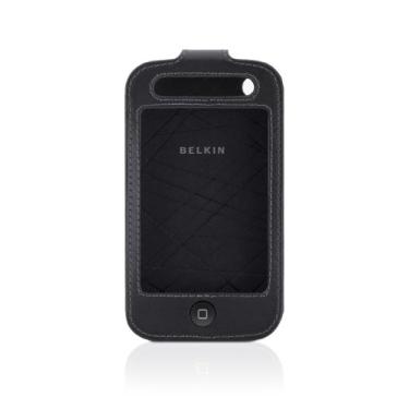 Imagem de Belkin Capa de couro com clipe para iPhone 3G/3GS (PRETO)