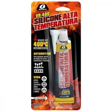 Imagem de Silicone Bond Garin Alta Temperatura Bisnaga Vermelha 50G Blister