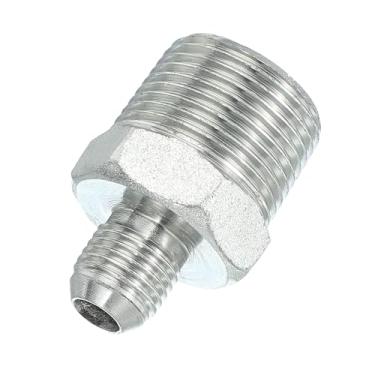 Imagem de PATIKIL Conectores de mamilo redutores hexagonais adaptador de tubo 9/40.6 cm macho 37° Flare JIC x 3/10.2 cm macho NPT, adaptador de bocal redutor de encaixe de tubulação, encaixe hidráulico de aço