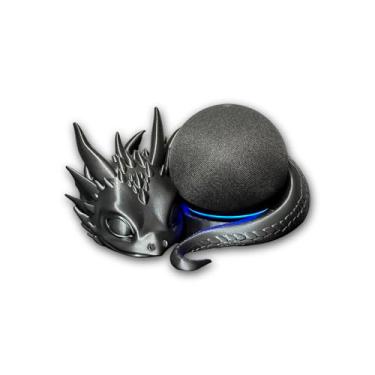 Imagem de Suporte para Alexa Echo 4 com Som Premium Dragão Bebê Baby Dragon Presente Criativo
