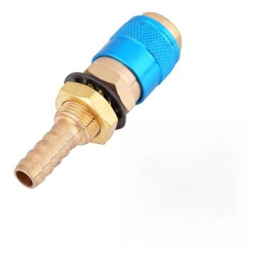 Imagem de ADAPTADOR DE GÁS REFRIGERADO A ÁGUA CONECTOR DE MANGUEIRA RÁPIDA ENCAIXE TOCHA DE SOLDADOR MIG TIG CONEXÃO RÁPIDA FÁCIL INSTALAÇÃO DE Resistente (Azul)