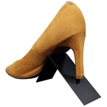 Imagem de Expositor Vitrine Sapato Acrílico PS 20 unid. - Preto - LRP