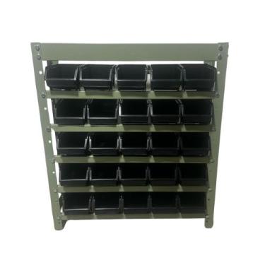 Imagem de Organizador Vertical com 25 Gavetas Plásticas N3 para Estoque, Oficina