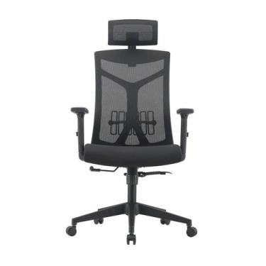 Imagem de Cadeira Escritório Presidente NR17 Office Tela Mesh Lugano - Fratini M