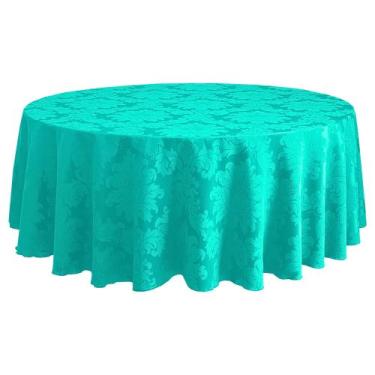 Imagem de Toalha de Mesa Redonda Jacquard Grande Para Buffet Festas e Eventos 2,