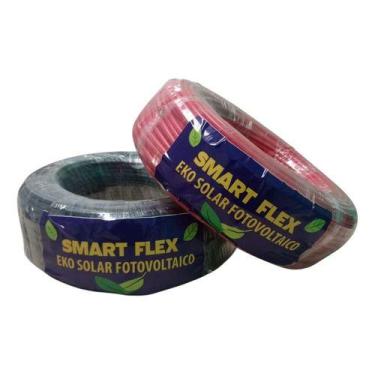 Imagem de Cabo Solar 6mm Fotovoltaico 50 Preto + 50m Vermelho - smart flex