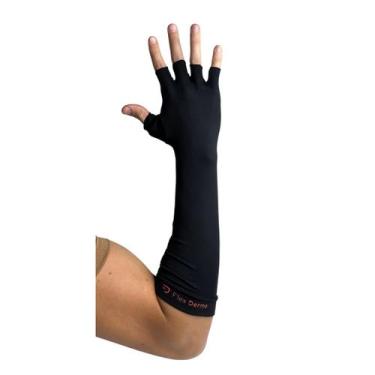 Imagem de Luva Longa Com Proteção Solar Preto Flexsport, P, Preto