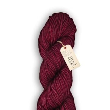 Imagem de Woolweave Fio penteado – 100% fio de lã merino extrafina para tricô e crochê – tingido à mão, ultramacio e quente – novelo de 100 g, 180 metros – lavável na máquina