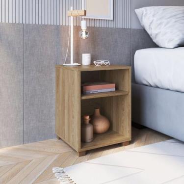 Imagem de Mesa de Cabeceira Siena com Prateleira - Completa Móveis