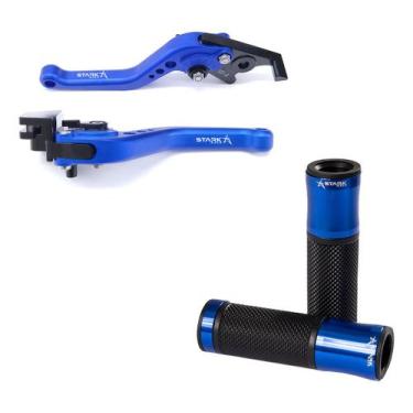 Imagem de Manete Manopla Esportivo Stark Race Cb1300 Cb 1300, Azul