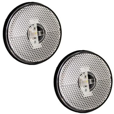 Imagem de 2 Lanterna Lateral Caminhão Carreta Baú Randon LED BIVOLT CR - Prime