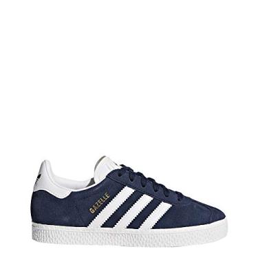 Imagem de Tênis masculino Adidas Gazelle C, azul marinho universitário/branco/branco, 2 M criança pequena EUA, Collegiate Navy/White/White, 13.5 Little Kid