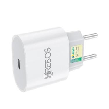 Imagem de Fonte Carregador De Parede USB Tipo C Power Turbo 20W - Hrebos