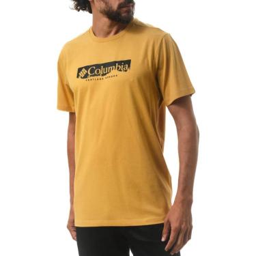 Imagem de Camiseta Columbia Csc Box Treeline Masculina Azul Marinho G