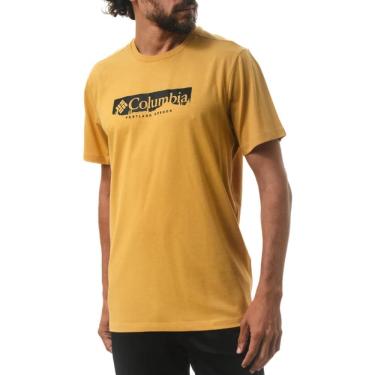 Imagem de Camiseta Columbia Csc Box Treeline Masculina Azul Marinho G