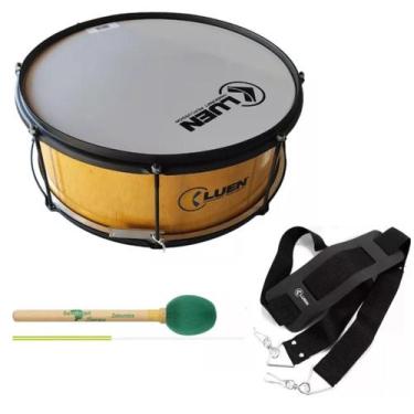 Imagem de Kit Zabumba Madeira 20" Talabarte Maçaneta Bacalhau Novo - LUEN