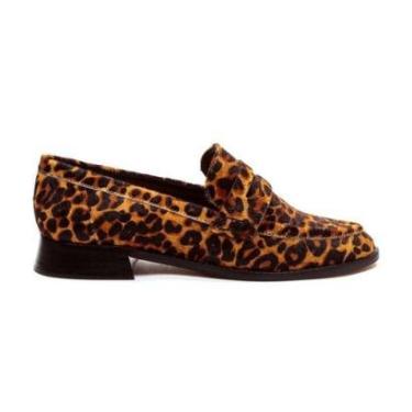 Imagem de Mocassim Feminino Cecconello Animal Print Marrom - 2646002-Feminino