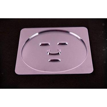 Imagem de WOIWO 5 peças de molde de máscara de algas marinhas filme de bandeja de máscara de PVC com placa de máscara, folha de plástico, bolha de plástico, máscara faça você mesmo, ferramenta de maquiagem