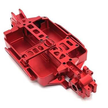 Imagem de ZLiT Chassis Plate and Front Rear Gearboxes Wavebox Cover for MJX Hyper Go 1/16 16207 16208 16209 16210 H16 M162 RC Car (Red)