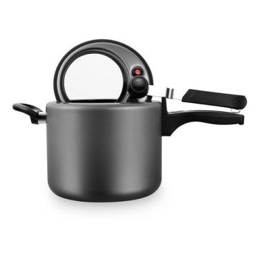 Imagem de 6030-Panela De Pressão Antiaderente Com Visor Grande Grafite 4,5 Litros Mta