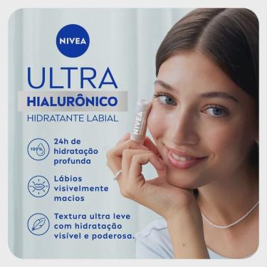 Imagem de Hidratante Labial Nivea Ultra Hialurônico 5,2g