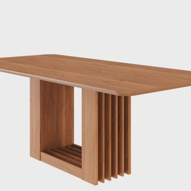 Imagem de Mesa para Sala de Jantar Ariela 210 Cm sem Vidro Cinamomo