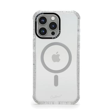 Imagem de Customic Capinha Case Capa para Celular iPhone 15 Pro Max (6.7”), Impactor Space Anti Impacto Proteção Militar 4 metros contra quedas, Compatível Mag-Safe, Transparente e Branca