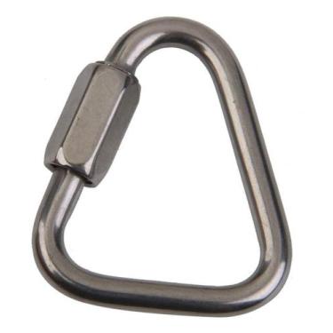 Imagem de Link Delta Mosquetão Rosqueável 5 Mm Em Aço Inox Para Cabos - Abrolhos