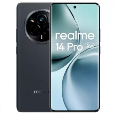 Imagem de Celular Realme 14 Pro 5G, Tela OLED 6,77" 120Hz Processador Dimensity 7300, Dual SIM, Bateria 6000mAh, Resistente à Água IP68/IP69, Desbloqueio Facial (Cinza, 256, GB, 12, GB)