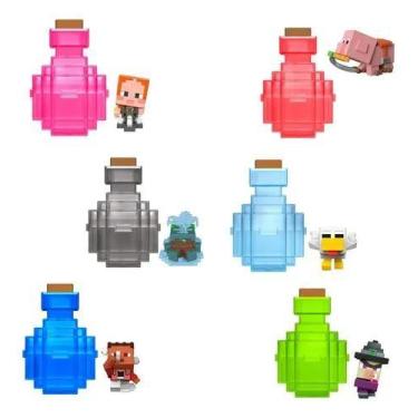 Imagem de Minecraft Mini Poção E Boneco Reveal Sortido Mattel Htk99