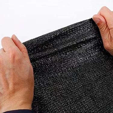 Imagem de Rede de proteção solar de jardim, rede de sombreamento com ilhós, rede de sombra de toldo, rede de sombra leve e durável, rede resistente a UV, taxa de sombreamento de 98%, para plantas de estufa