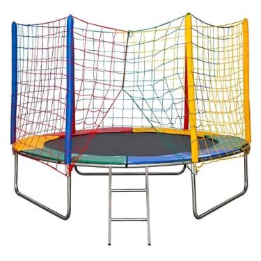 Imagem de Trampolim Cama Elástica Pula Pula 2,44m Média Nacional Premium Reforça