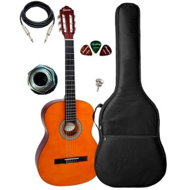 Imagem de Violão Elétrico Giannini Nylon Start N14 Natural + Capa Luxo