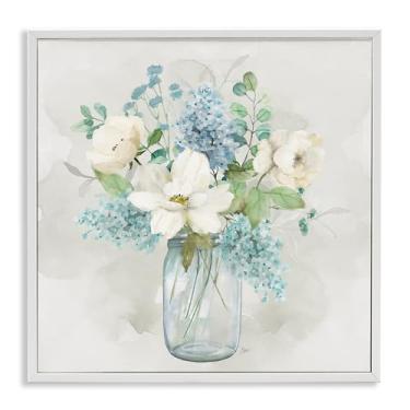 Imagem de Stupell Industries Country Bunches Bouquet Branco Emoldurado Giclee Art Design por Nan, 30,5 x 30,5 cm