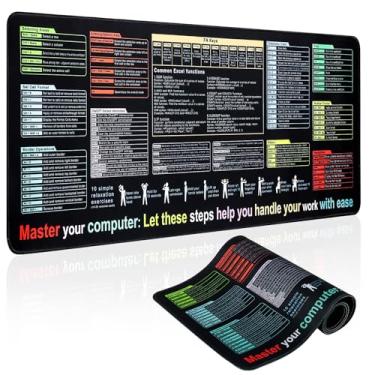 Imagem de Mouse pad de teclas de atalho Excel - Bloco de dicas do Excel para mesa
