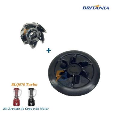 Imagem de Arrastador do Copo e Motor Original para Liquidificador Britania BLQ97