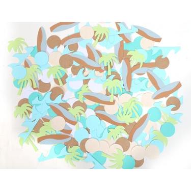 Imagem de MAMUXI Confete Para Festa De Surfe Suave - Chá Bebê Wave Beach Retro Surf'S Up Twobular Surfer Surfboard The Big One (Confete Suave)