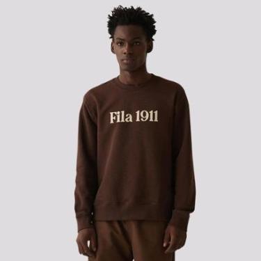 Imagem de Moletom Fila Comfort Letter III Marrom-Masculino
