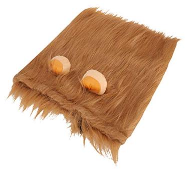 Imagem de Leões Juba para Cães, Cães Leão Mane Figurive Hapgear Gato Leão Crimina Engraçada Fantasia de Animais de Dança Fantasia de Cachorro para o Halloween Natal Festival Festival Festa Atividade (L)