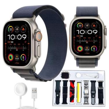 Imagem de Relógio Inteligente 2024 Watch Ultra 7 Pulseiras Bluetooth 49mm Compat