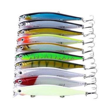 Imagem de Isca Artificial Laser Hard Minnow 13g 11cm Com Olhos 3D, Ação Lenta E 