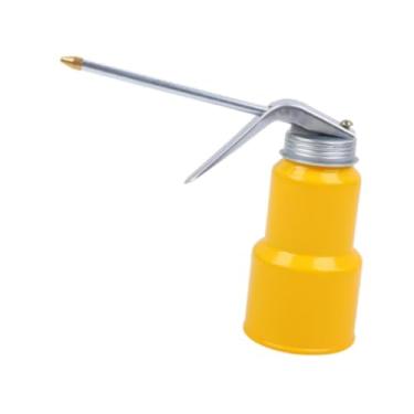 Imagem de KiBcsLic Bomba Manual, Lubrificador, Lata de óleo com Bico Reto, Jarro de óleo, Bico Longo, Ferramenta de Lubrificação de Engrenagens, Lata de Lubrificação Par, Lata de metal amarelo