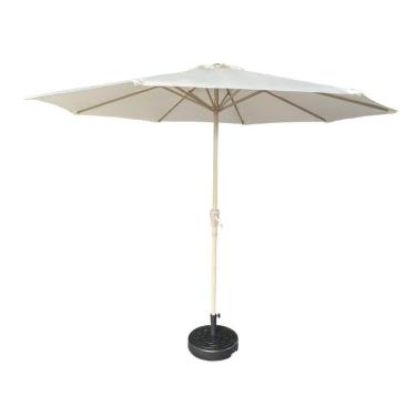 Imagem de Ombrelone Central Paraty Fratini 270 Cm Alumínio Fendi Capa Poliéster Base Base Central Hdpe