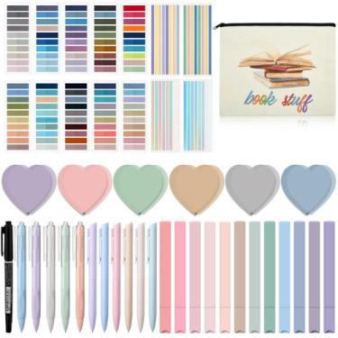 Imagem de Kit de anotação de livro Trandraft com abas adesivas e notas adesivas