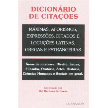 Imagem de Dicionário de Citações - Editora Rígel
