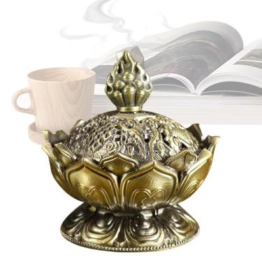 Imagem de Suporte de incenso para cones | Queimador de incenso, base de aromaterapia, base de purificação de ar, para meditação, ioga, decoração de jardim, banheiro