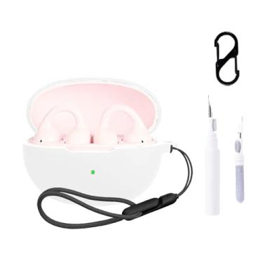 Imagem de Capa para Baseus Bass BC1, capa protetora para fone de ouvido NOUKAJU (com mosquetão + cordão + caneta de limpeza) à prova de quedas, à prova de choque, à prova de poeira, capa para fones de ouvido