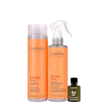 Imagem de Kit Cadiveu Professional Bye Bye Frizz Shampoo Selagem Gradativa e Açaí Oil (3 produtos)