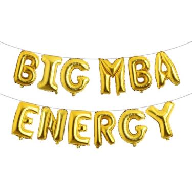 Imagem de Big MBA Energy Balloon Banner, Parabéns Grad, Parabéns pelo mestrado em administração de empresas, suprimentos de decoração de festa de formatura universitária/universitária (BIG MBA ENERGY Gold)